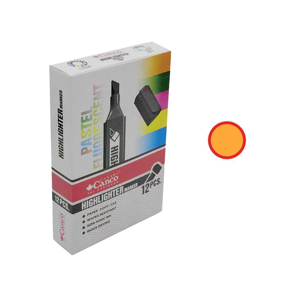 ماژیک هایلایتر - 12 عددی - نارنجی